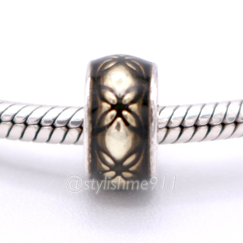 Authentic PANDORA Golden Floral Vintage Spacer